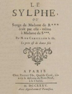 Le Sylpheou Songe De Mme De R Acrit Par Elle Mame A