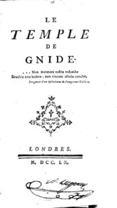 Couverture de Le temple de Gnide