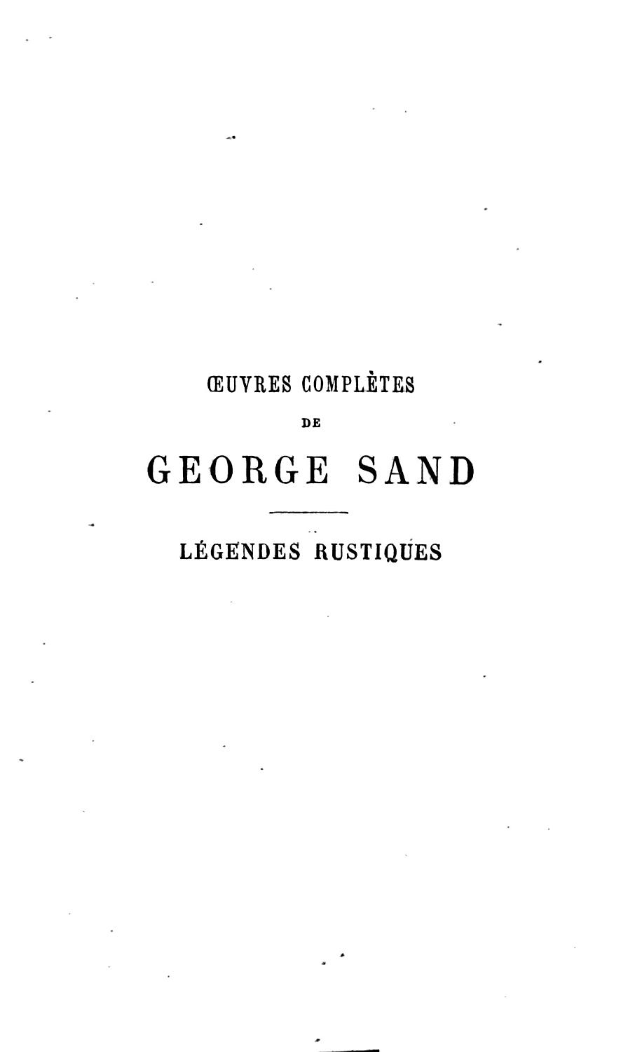 Couverture de Légendes rustiques
