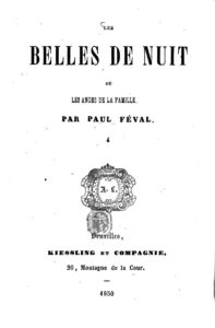 Couverture de Les belles-de-nuit; ou, les anges de la famille. tome 1