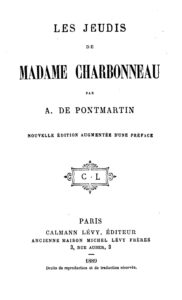 Couverture de Les Jeudis de Madame Charbonneau