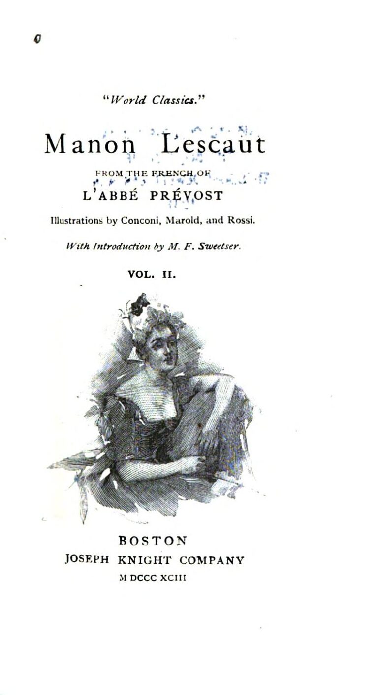 Couverture de Manon Lescaut