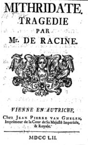 Couverture de Mithridate