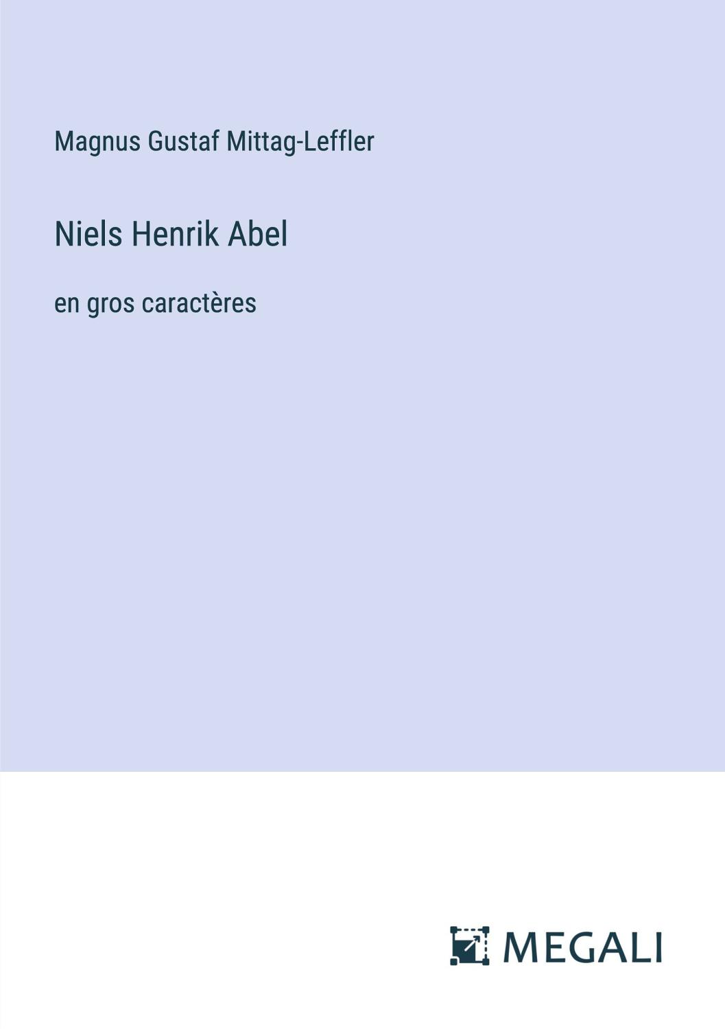 Couverture de Niels Henrik Abel
