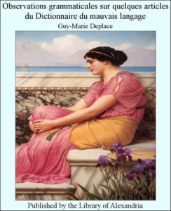 Observations grammaticales sur quelques articles du Dictionnaire du mauvais langage by Guy-Marie Deplace, book cover