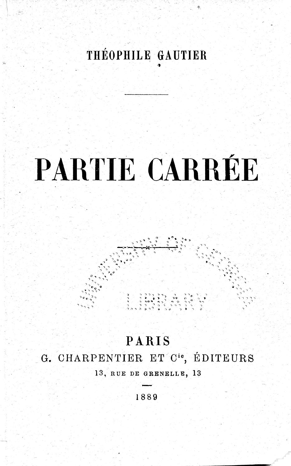 Couverture de Partie carrée