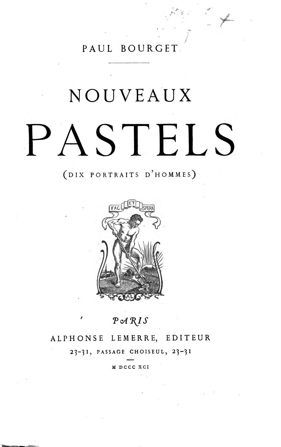 Couverture de Pastels: dix portraits de femmes