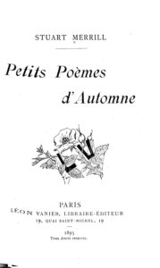 Couverture de Petits Poèmes d&rsquo;Automne