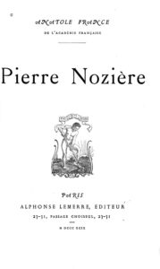 Couverture de Pierre Nozière