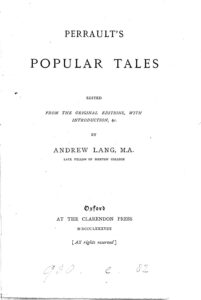 Couverture de Popular Tales