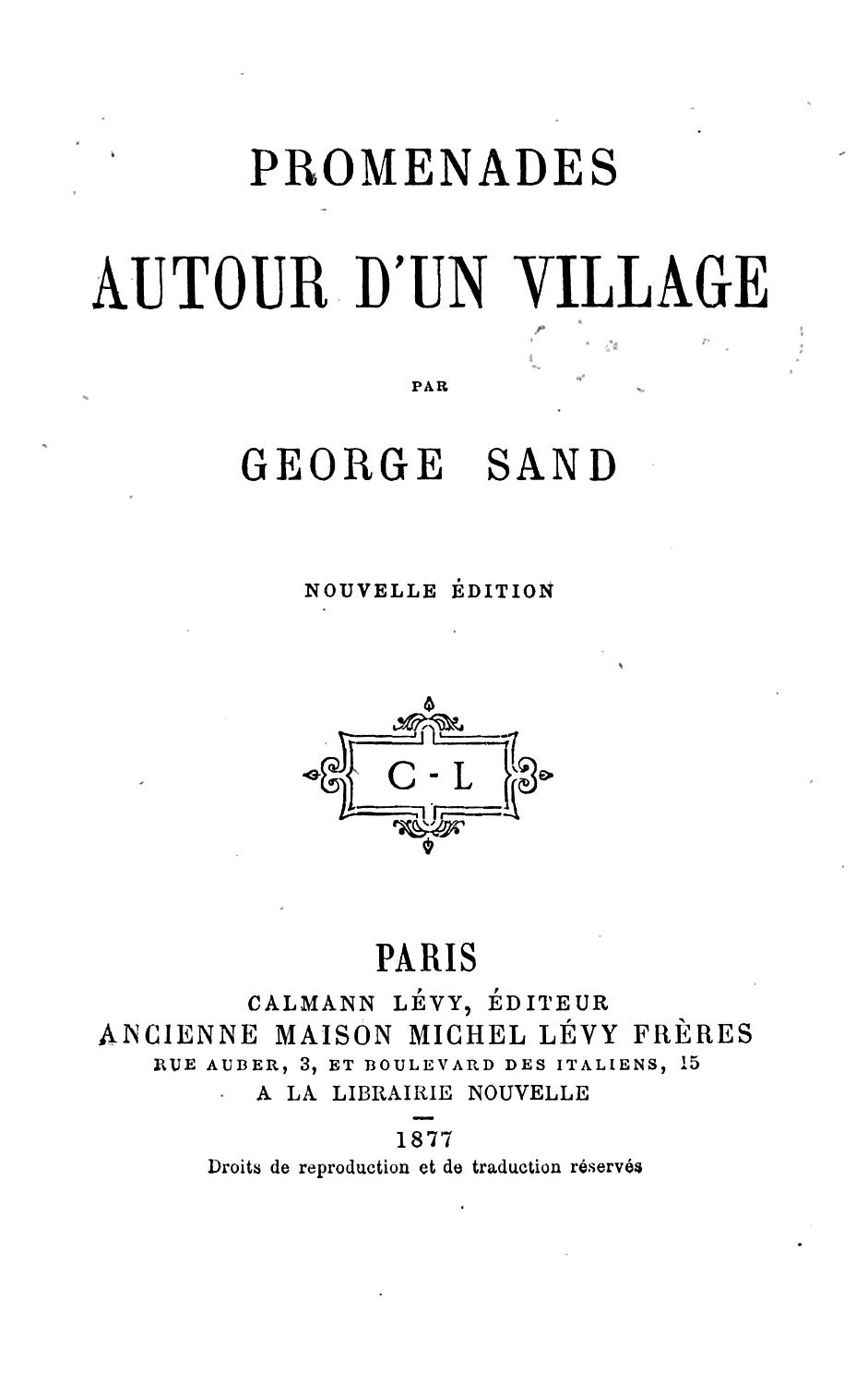 Couverture de Promenades autour d&rsquo;un village