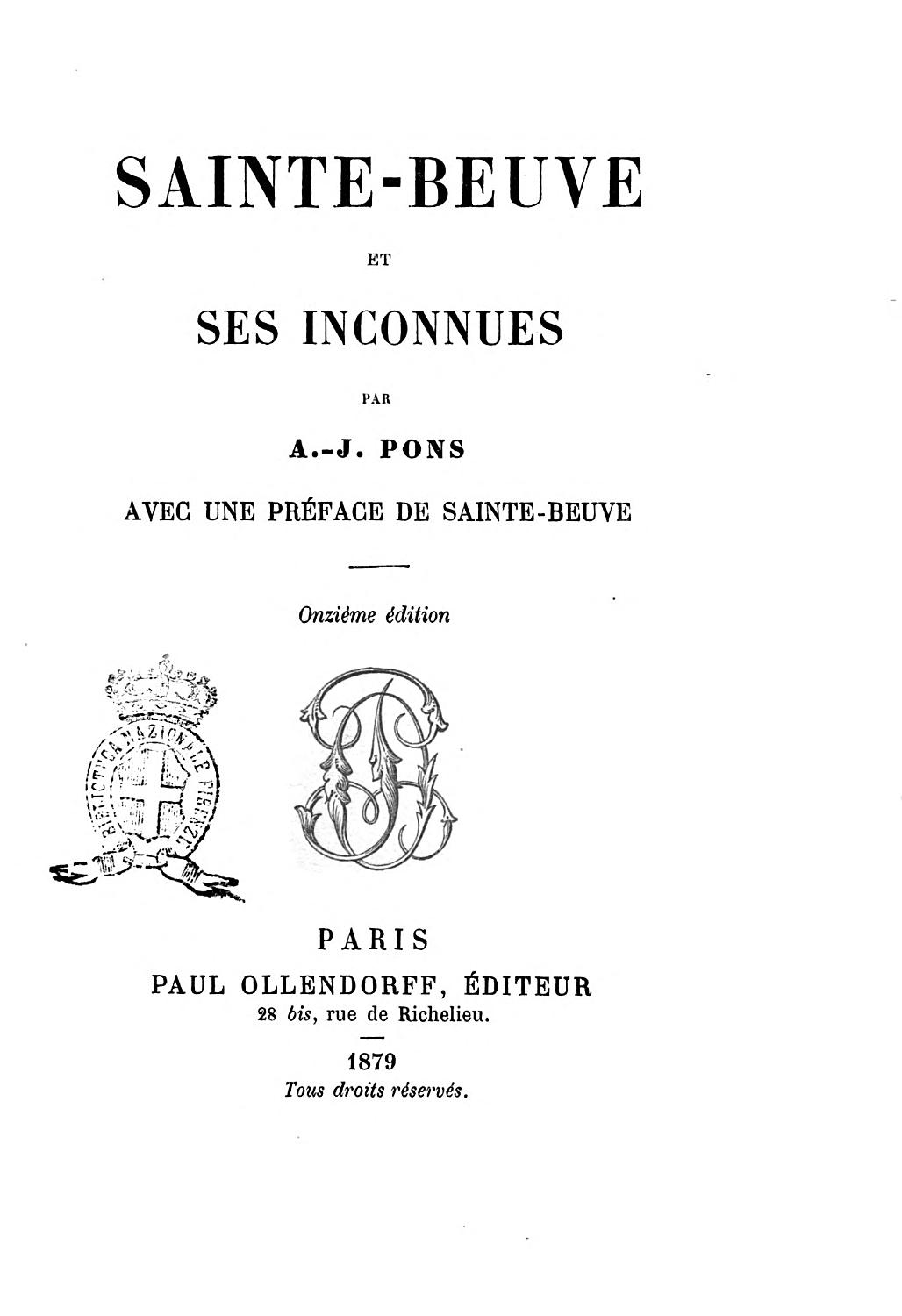 Couverture de Sainte Beuve et ses inconnues