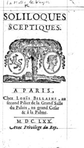 Couverture de Soliloques sceptiques