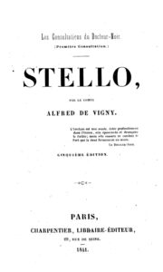 Couverture de Stello