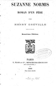 Couverture de Suzanne Normis: Roman d&rsquo;un père