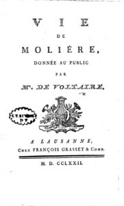 Couverture de Vie de Molière