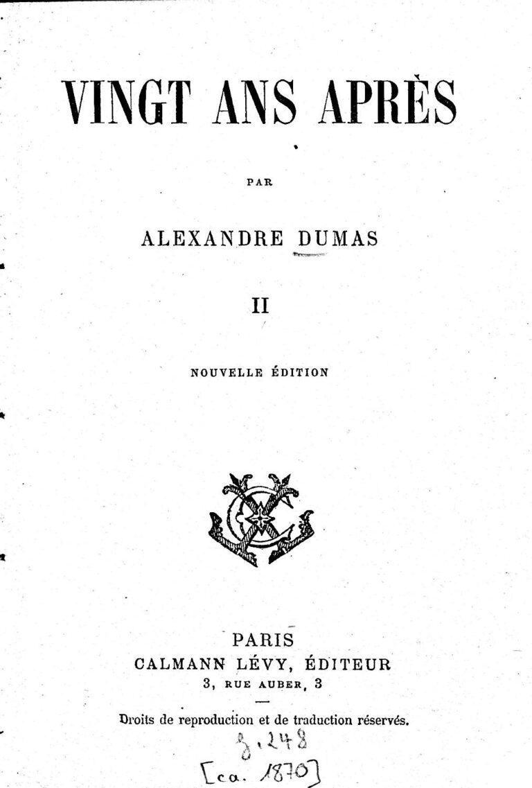 Couverture de Vingt ans après