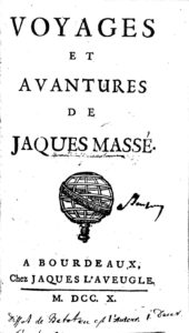 Couverture de Voyages et Avantures de Jaques Massé