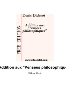 Addition Aux Pensees Philosophiques