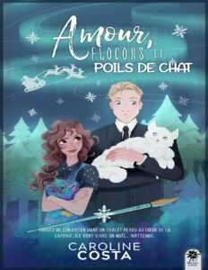 Amour, flocons et poils de chat by Caroline Costa, book cover