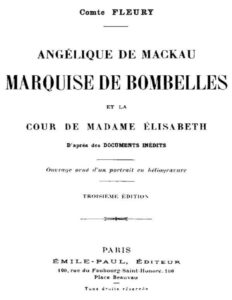 Angelique De Mackau Marquise De Bombelles Et La Cour De Ma