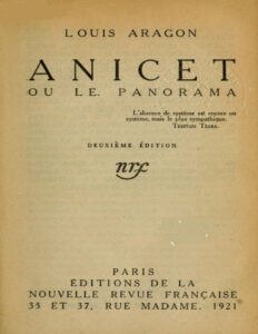 Anicet Ou Le Panorama