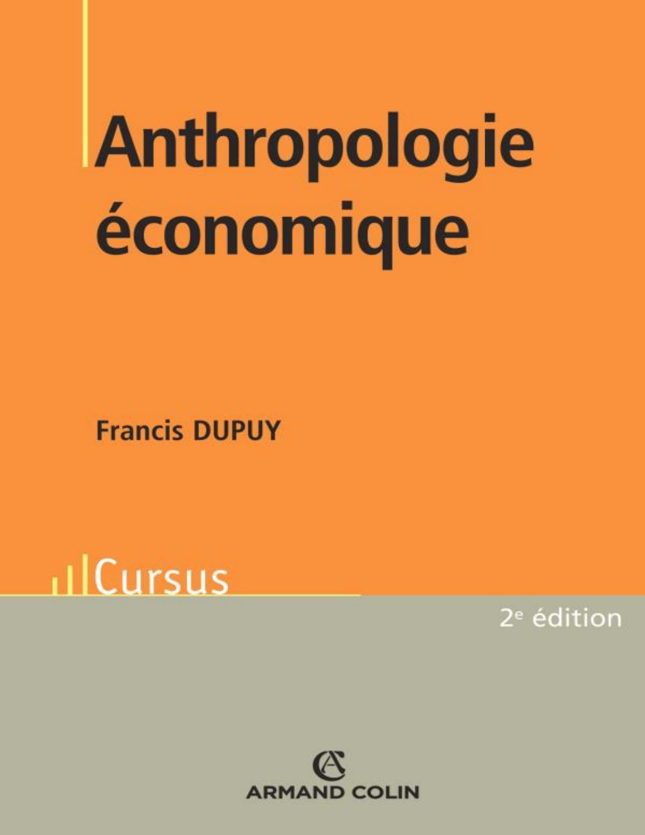 Anthropologie Economique
