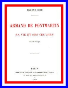 Armand De Pontmartin Sa Vie Et Ses Oeuvres 1811 1890