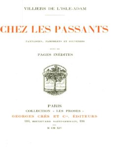 Chez Les Passants Fantaisies Pamphlets Et Souvenirs. Suivi
