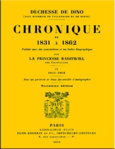Chronique De 1831 A 1862 Tome 4 De 4