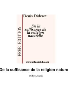 De La Suffisance De La Religion Naturelle