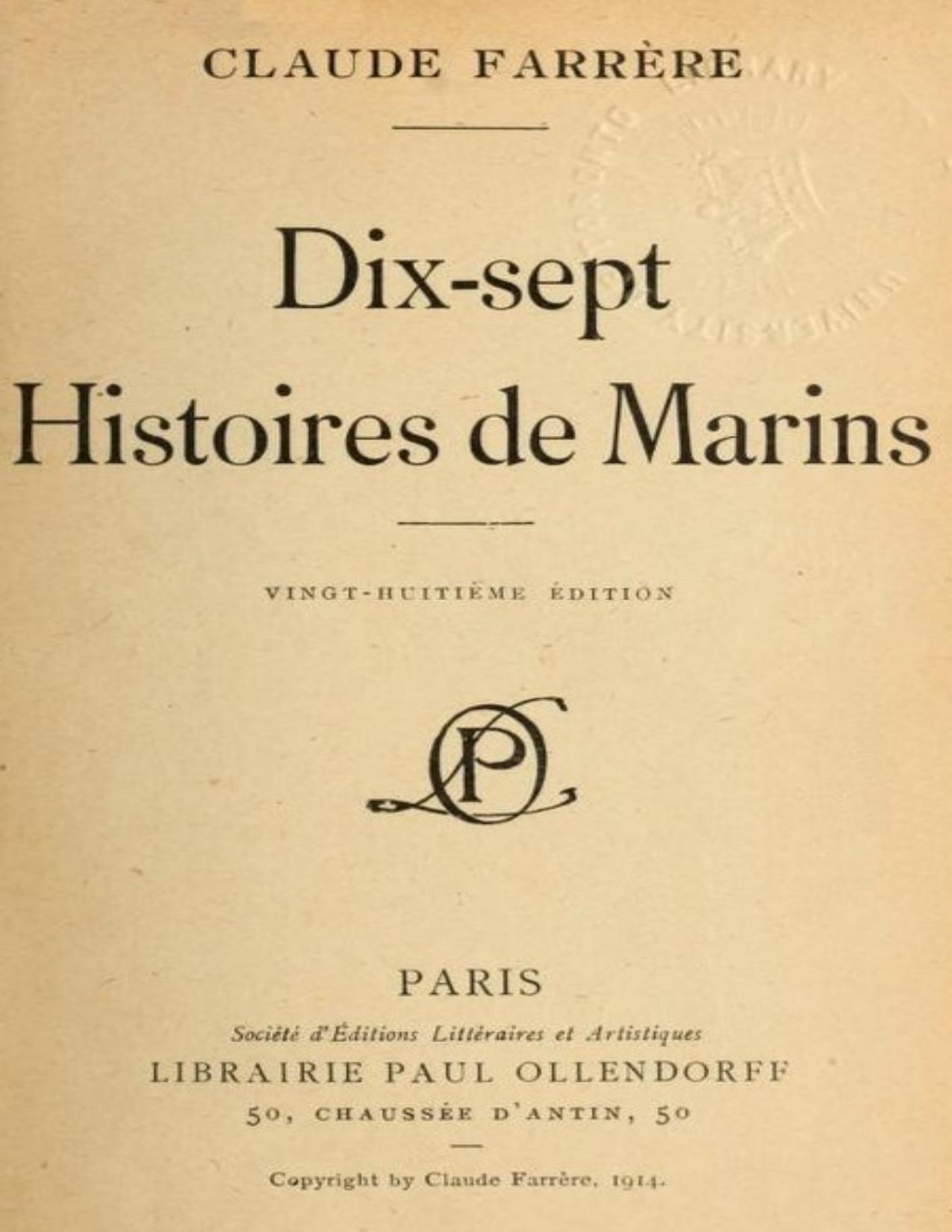 Dix Sept Histoires De Marins