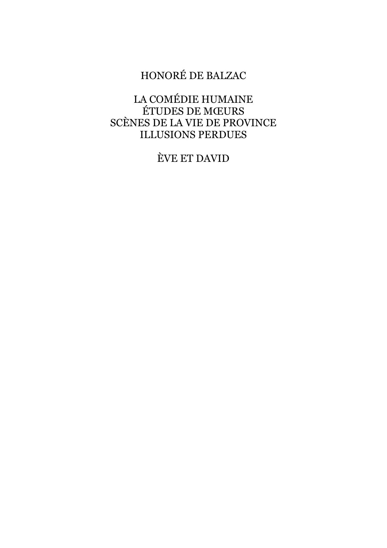 EVE ET DAVID