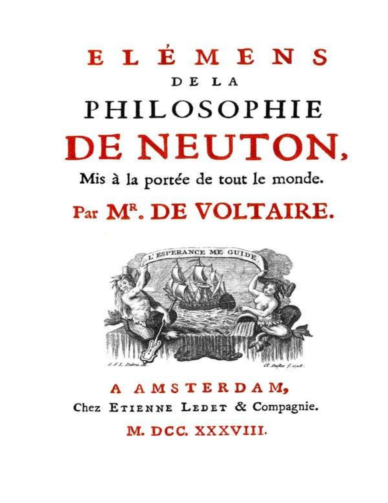 Elemens De La Philosophie De Neuton Mis A La Portee De Tout
