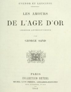Evenor Et Leucippe Les Amours De LAge DOr Legende Antide