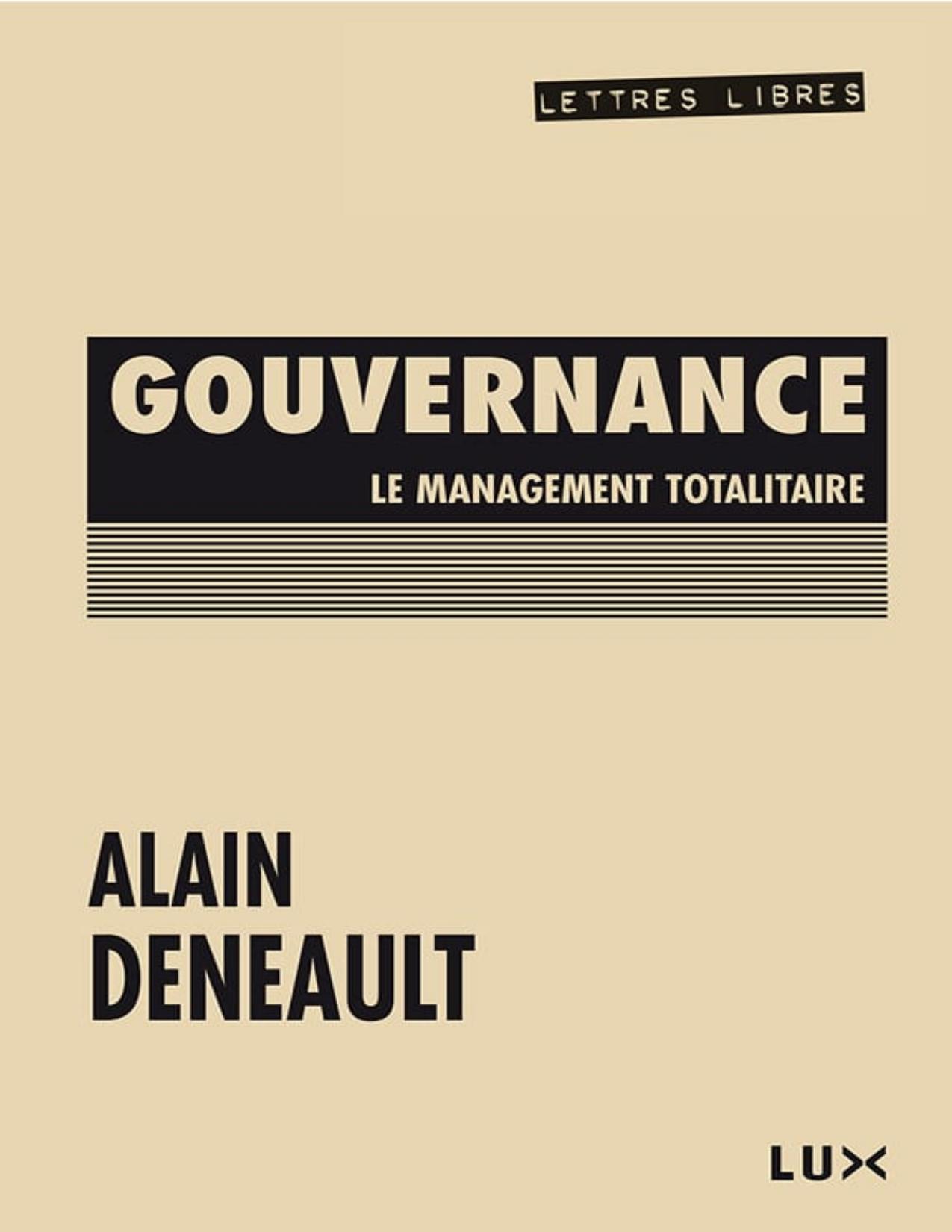 Gouvernance Le Management Totalitaire