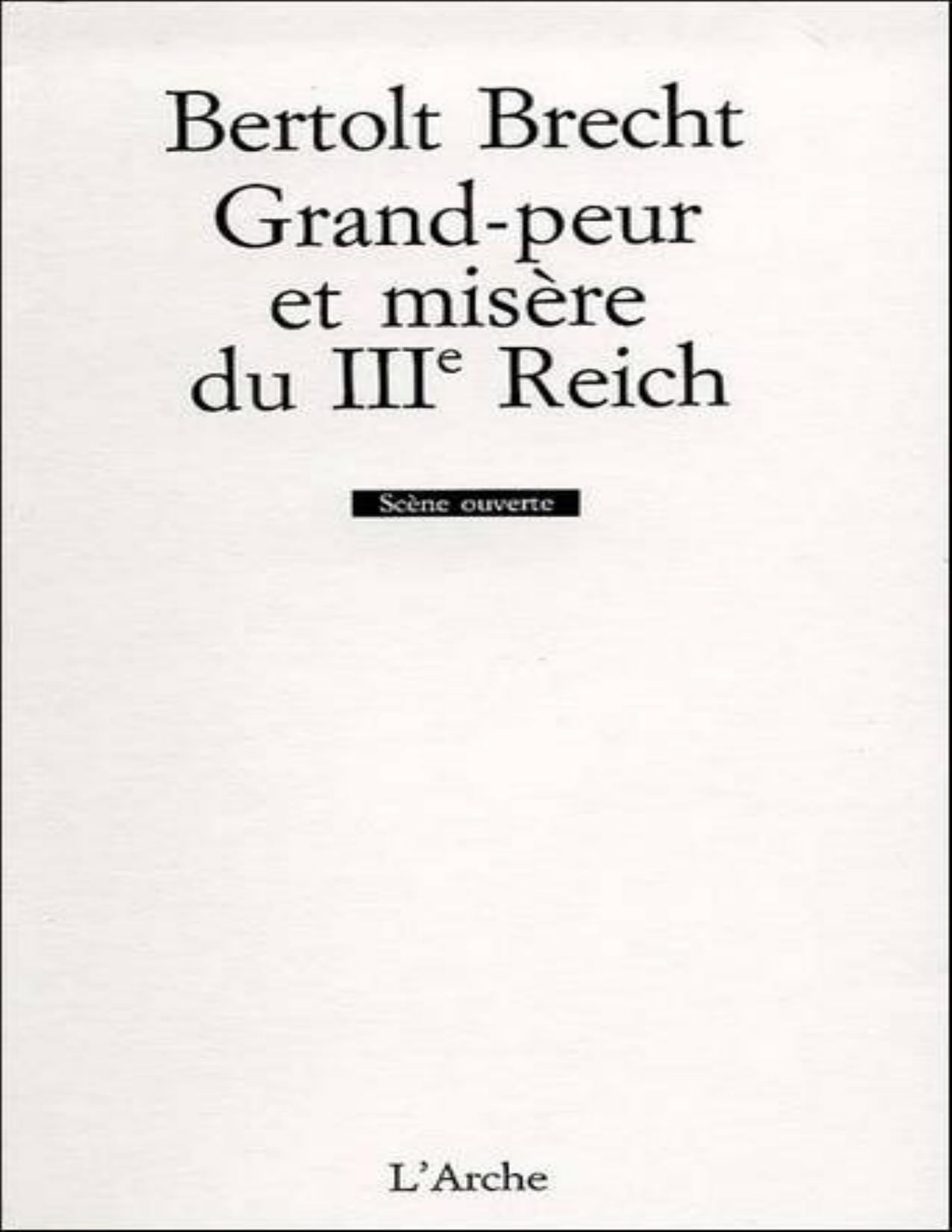 Grandpeur Et Misere Du IIIe Reich