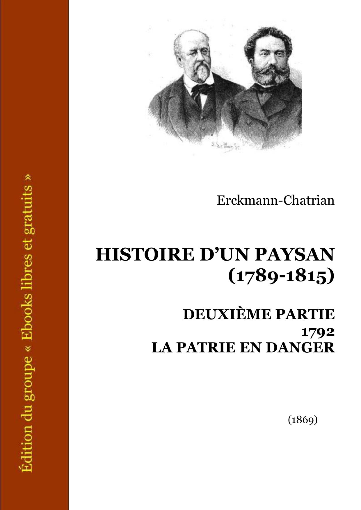 HISTOIRE DUN PAYSAN DEUXIEME PARTIE 1792 LA PATRIE EN D