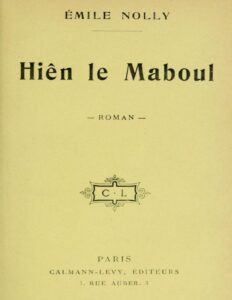 Hiên le Maboul by Emile Nolly, book cover
