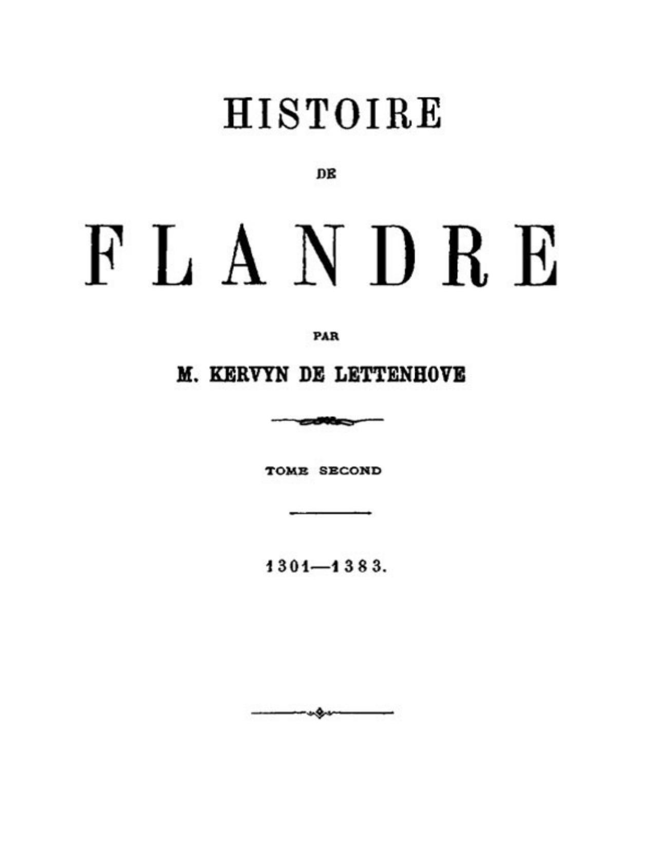 Histoire De Flandre T. 24