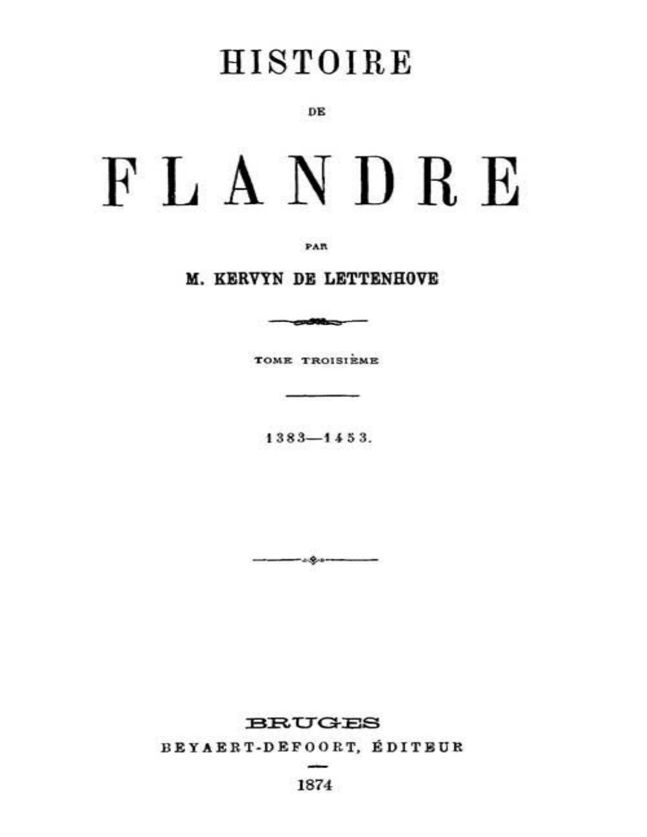 Histoire De Flandre T. 34