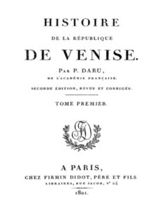 Histoire De La Republique De Venise Vol. 1
