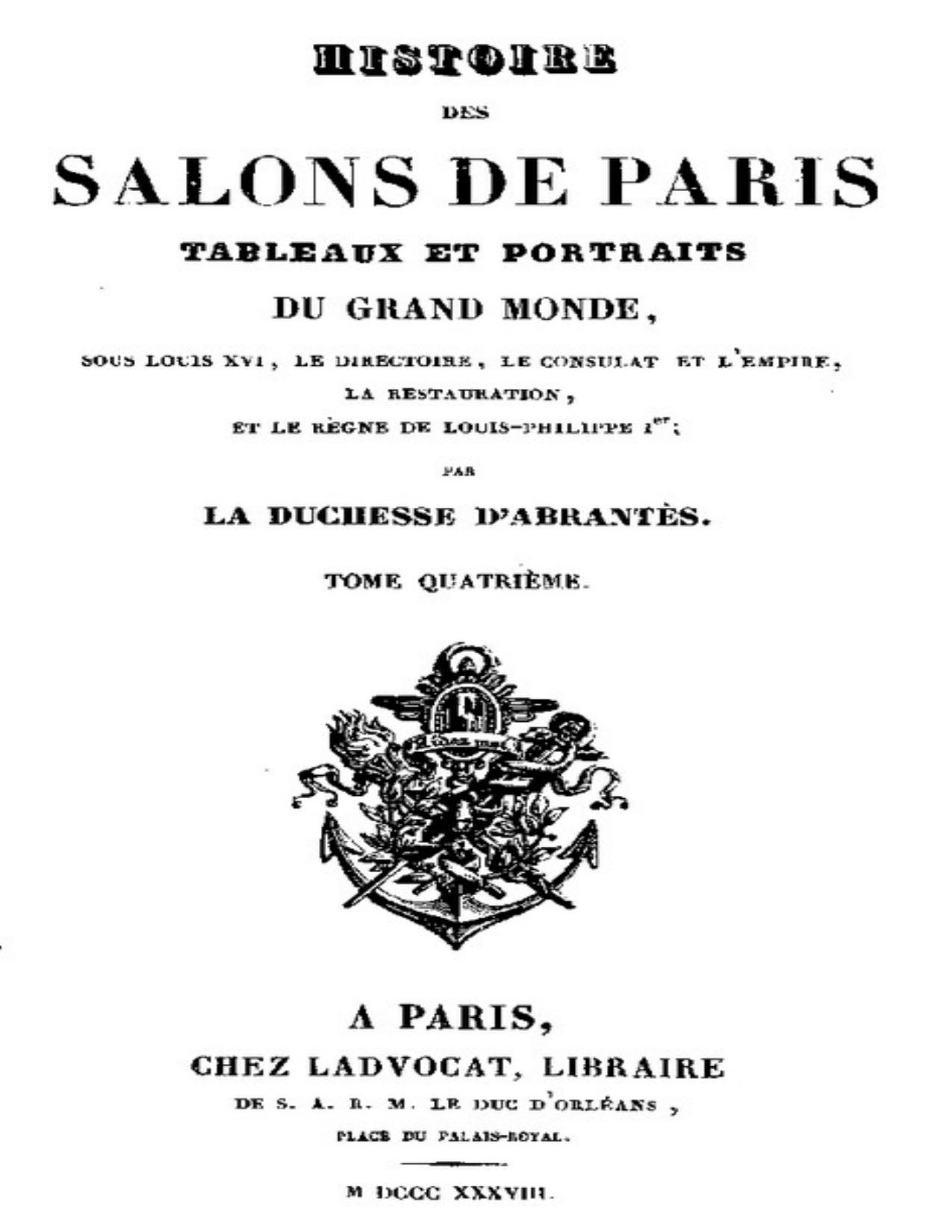 Histoire Des Salons De Paris Tome 46 Tableaux Et Portra