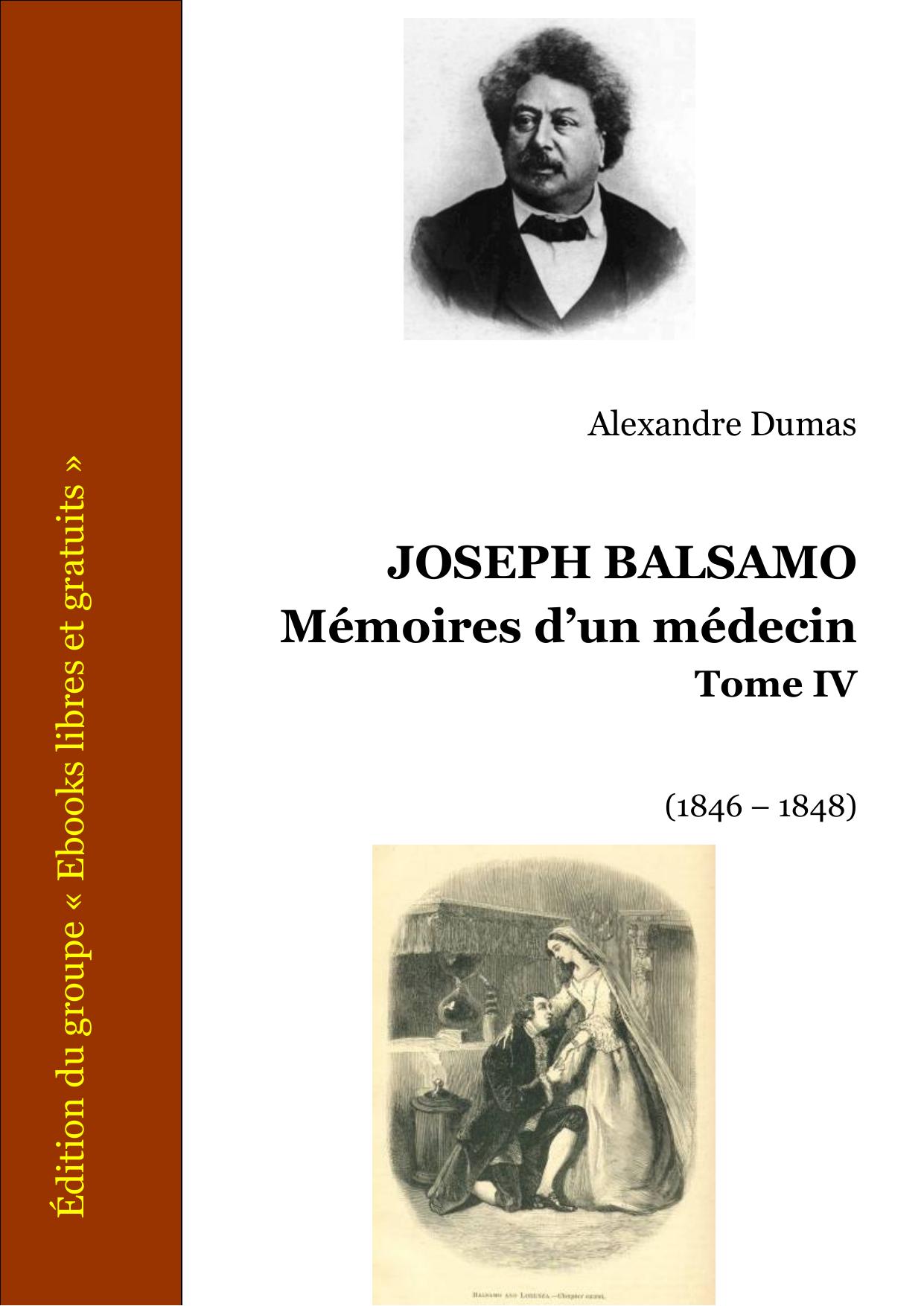 JOSEPH BALSAMO Memoires Dun Medecin Tome IV