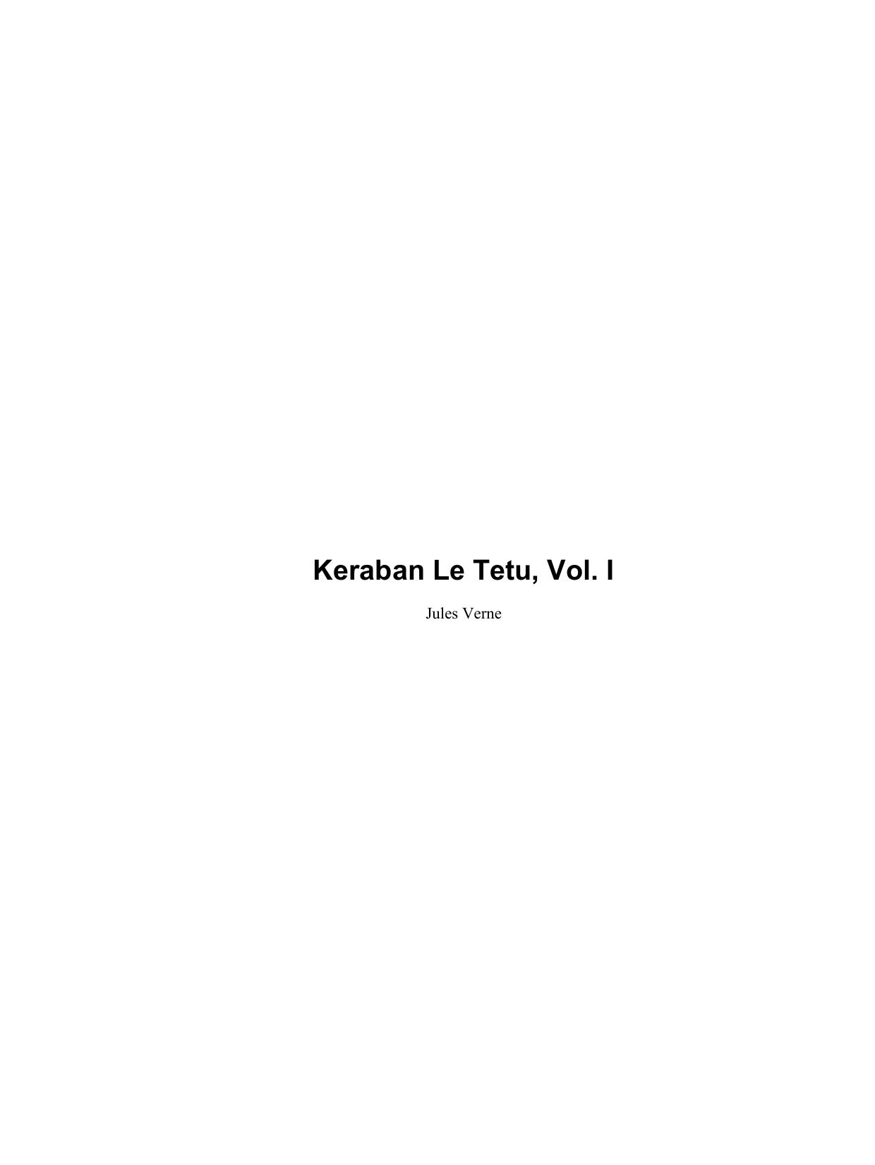 Keraban Le Tetu Vol. I