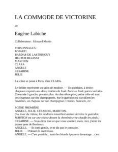 LA COMMODE DE VICTORINE