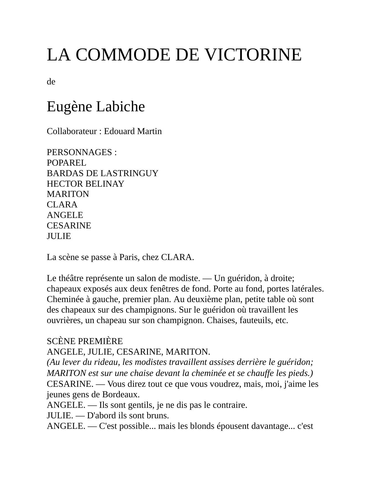 LA COMMODE DE VICTORINE