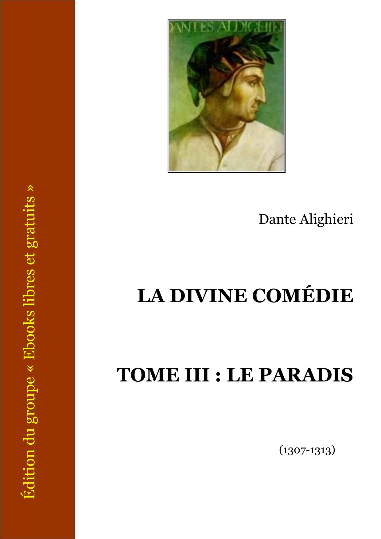 LA DIVINE COMEDIE Tome III LE PARADIS