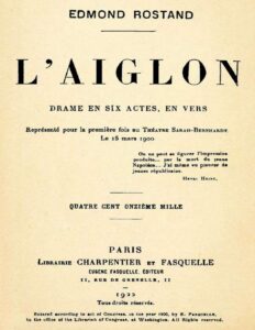 LAiglon Drame En Six Actes En Vers