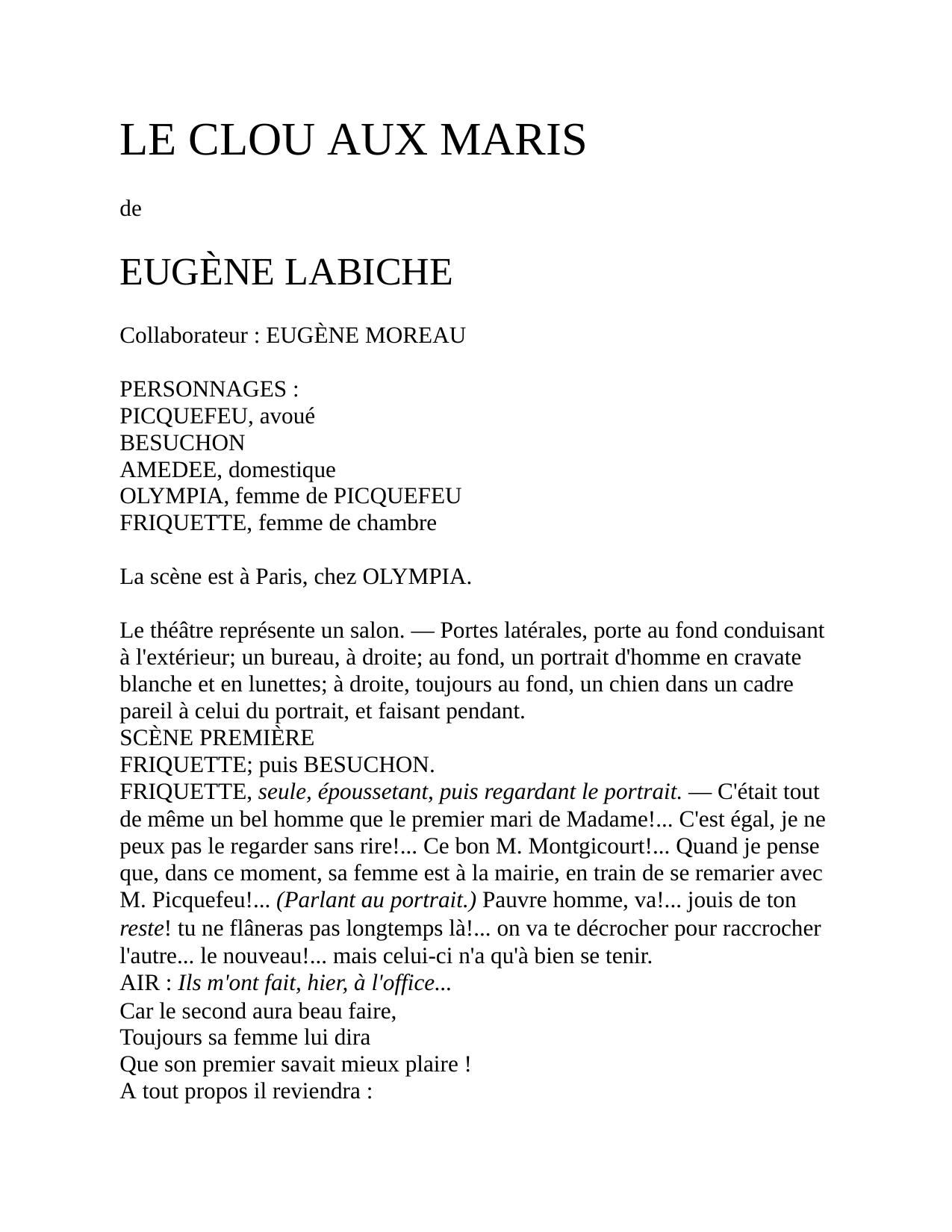 LE CLOU AUX MARIS